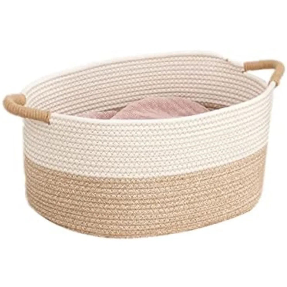 Woven Storage Basket Folding Design Kitchen Sundries Snack Organizer Store Keys